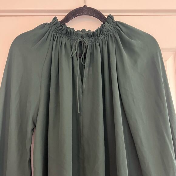 NWT Madewell Women's Green Flowy Blouse Professional Size XXS - Picture 3 of 6